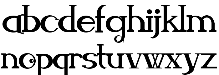 Neroli Font LOWERCASE