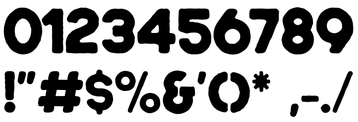 NersansThree Font OTHER CHARS