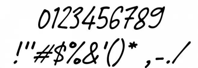 Nerusake Font OTHER CHARS