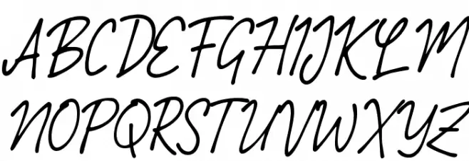 Nerusake Font UPPERCASE