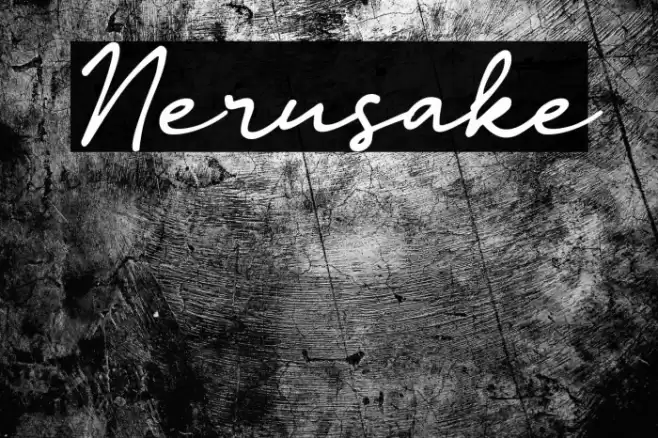 Nerusake Font examples