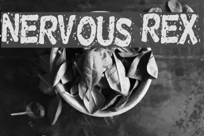 Nervous Rex Font examples
