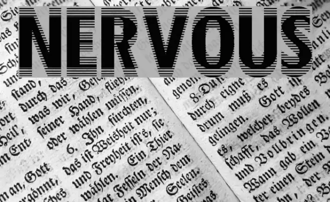 Nervous Шрифта examples