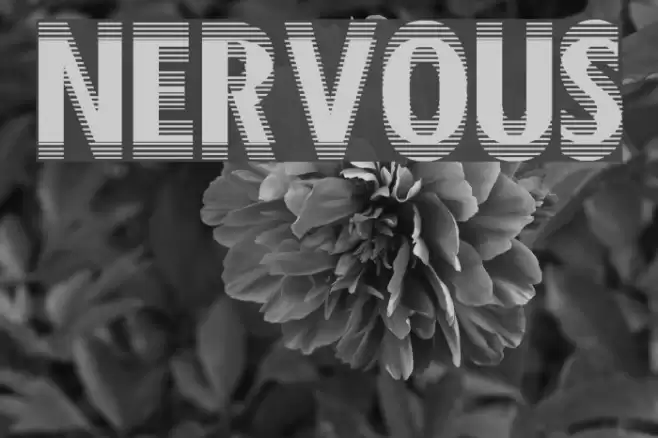 Nervous Шрифта examples