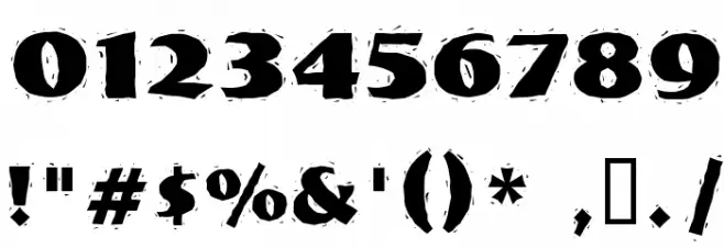 NervouzReich Rank Font OTHER CHARS