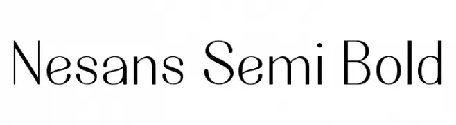 Nesans Semi Bold Caratteri