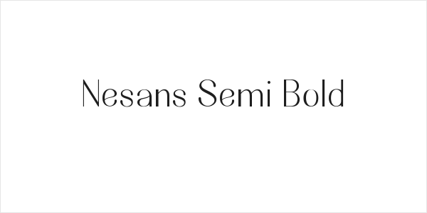 Nesans Semi Bold Logo
