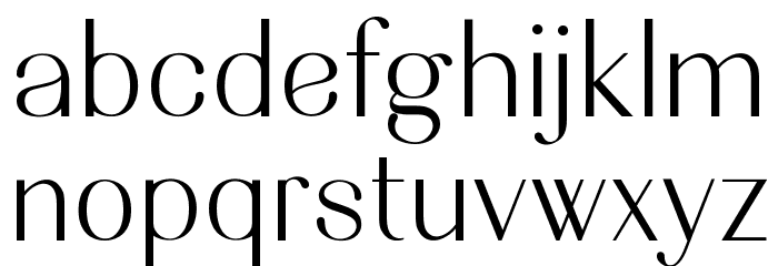 Nesans Semi Bold Font LOWERCASE
