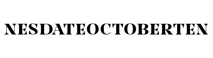 NesdateOctoberTen  Free Fonts Download