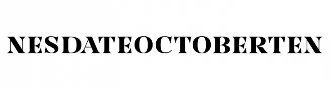 NesdateOctoberTen  Descarca Fonturi Gratis