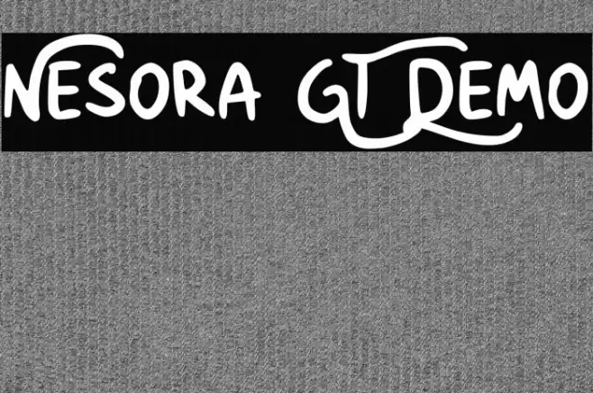 Nesora GT Demo Font examples