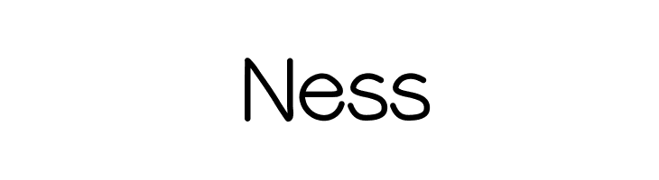 Ness  Frei Schriftart Herunterladen