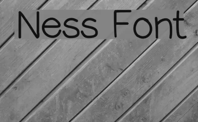 Ness Font examples