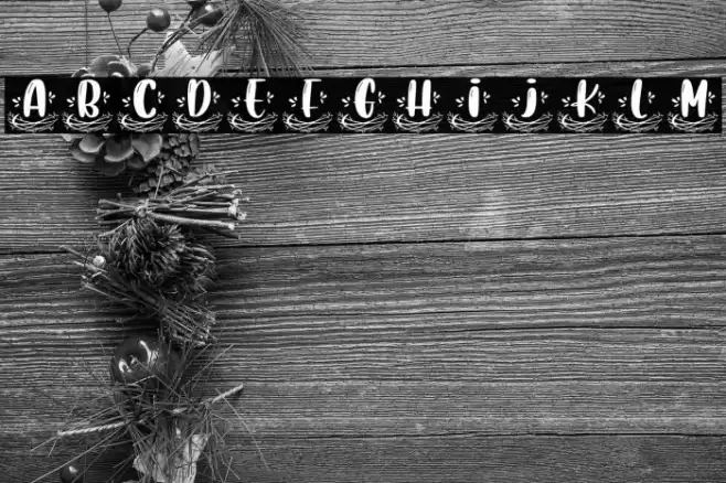 Nest Monogram Font examples