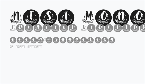 Nest Monogram Business Card