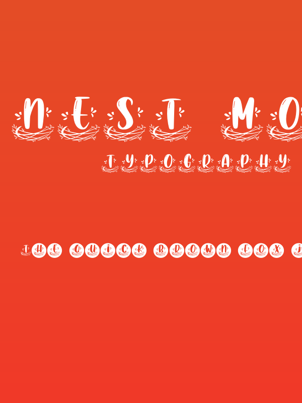 Nest Monogram Poster