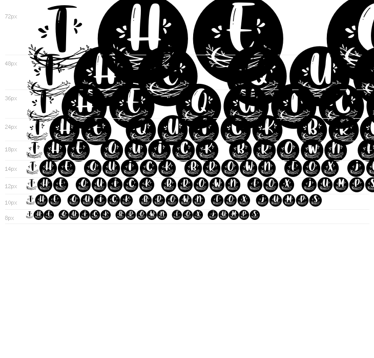 Nest Monogram Waterfall