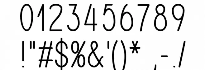 Nest Font OTHER CHARS