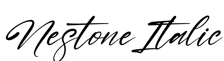 Nestone Italic  Frei Schriftart Herunterladen