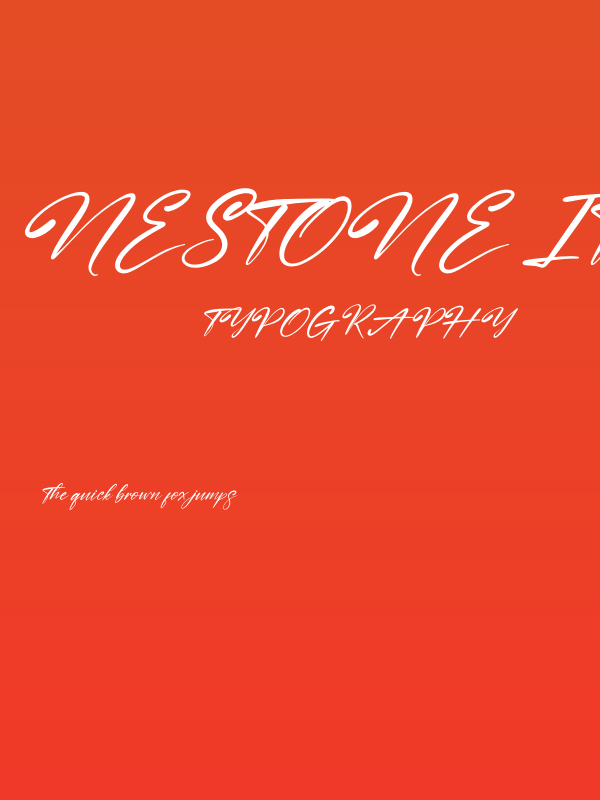 Nestone Italic Poster