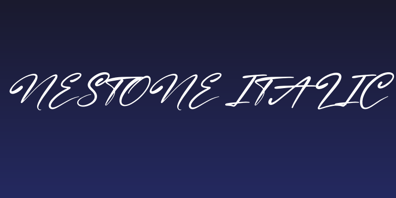 Nestone Italic Social Header