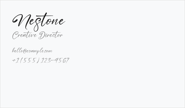 Nestone Business Card
