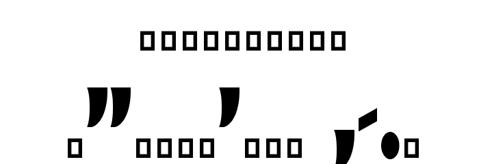 Nestor Condensed Font OTHER CHARS