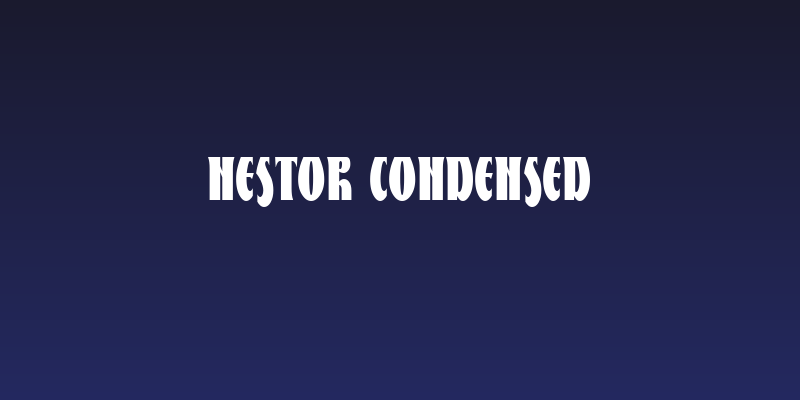 Nestor Condensed Social Header