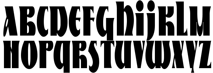Nestor Condensed Font LOWERCASE