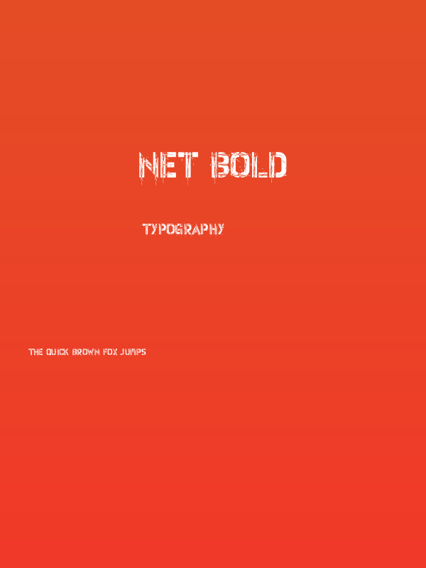 Net Bold Poster