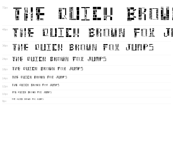 Netflix Font Waterfall