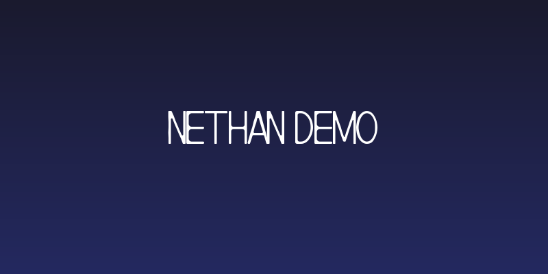 Nethan Demo Social Header
