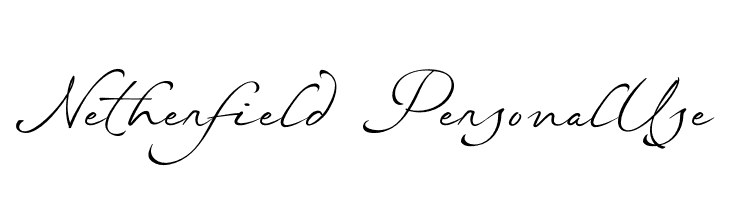 Netherfield - Personal Use  font caratteri gratis