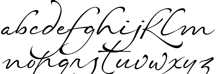 Netherfield - Personal Use Font LOWERCASE