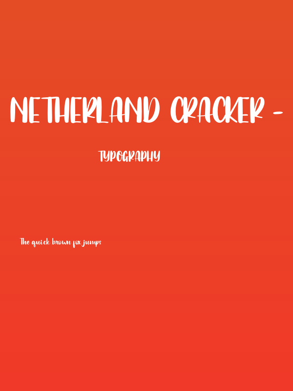 Netherland Cracker - Personal U Poster