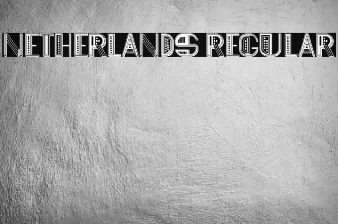Netherlands Regular Font examples