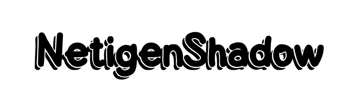 Netigen Shadow  Скачать бесплатные шрифты