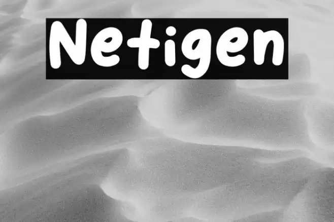 Netigen Font examples