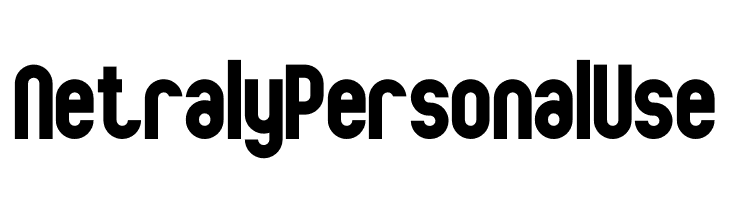 Netraly Personal Use  Free Fonts Download