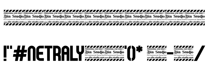 Netraly Personal Use Font OTHER CHARS