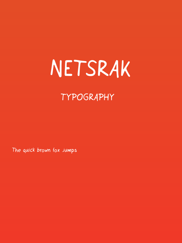 Netsrak Poster
