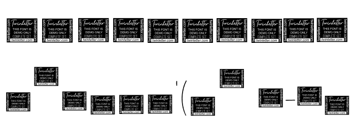 Nettally Personal Use Font OTHER CHARS