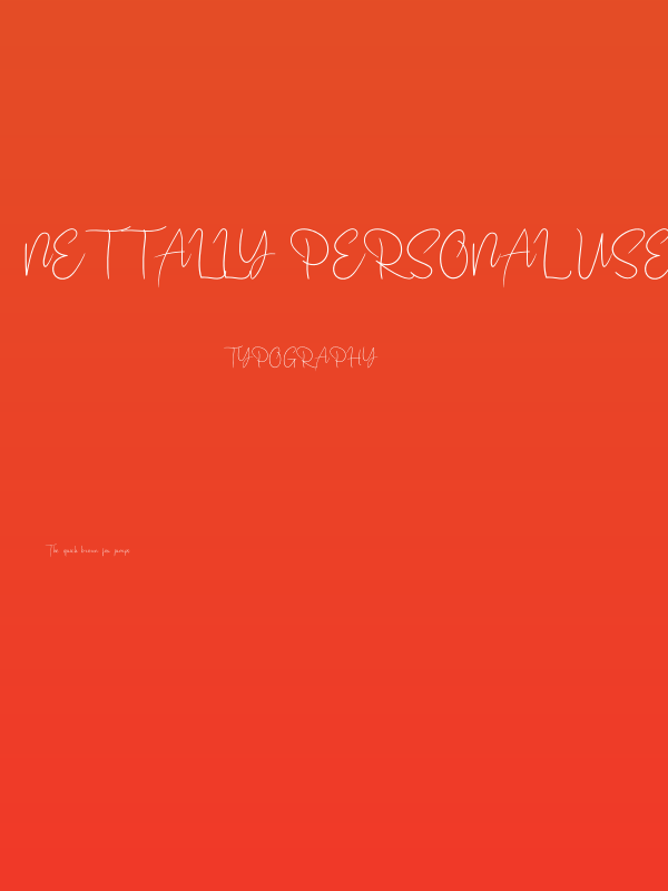 Nettally Personal Use Poster