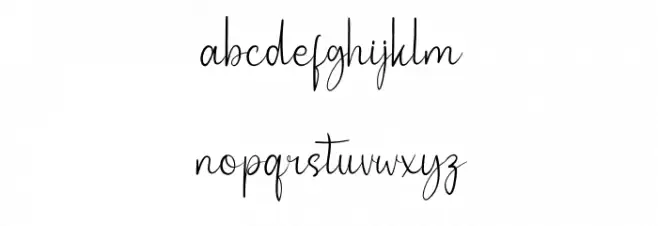 Nettally Personal Use Schriftart Kleinbuchstaben