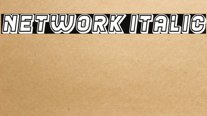 Network Italic Example 3