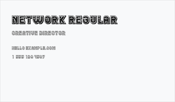 Network Regular Business Card