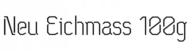 Neu Eichmass 100g 
