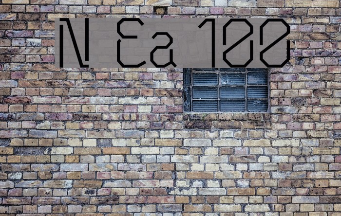 Neu Eichmass 100g Font examples
