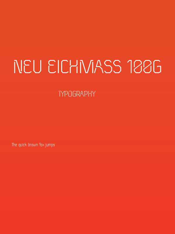 Neu Eichmass 100g Poster