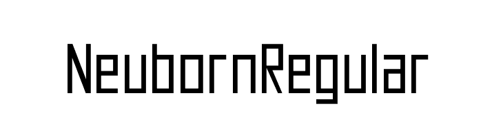 Neuborn Regular  font caratteri gratis